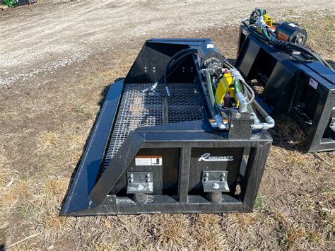 skid steer screening plant|skid steer loader screener.